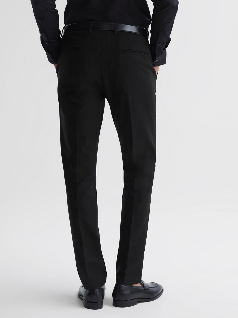 Reiss Trousers | Eastbury Slim Fit Chinos Black - Men