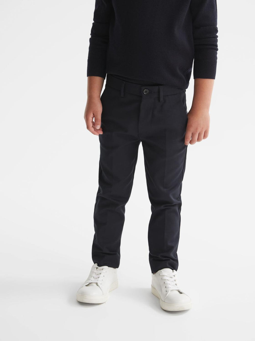 Reiss Trousers | Eastbury Slim Fit Chinos Navy - Children