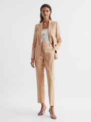 Reiss Trousers | Ember High-rise Slim Leg Trousers Camel - Women