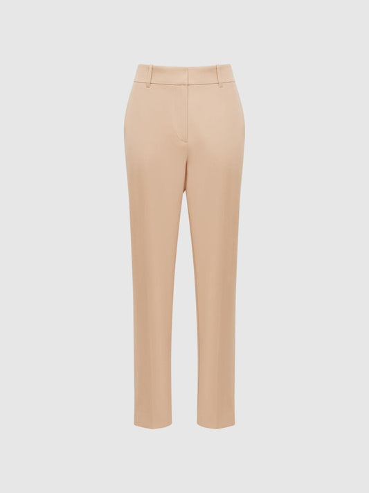 Reiss Trousers | Ember High-rise Slim Leg Trousers Camel - Women