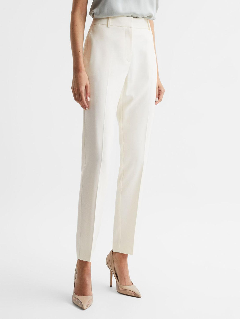 Reiss Trousers | Ember High-rise Slim Leg Trousers Camel - Women