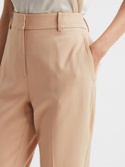 Reiss Trousers | Ember High-rise Slim Leg Trousers Camel - Women