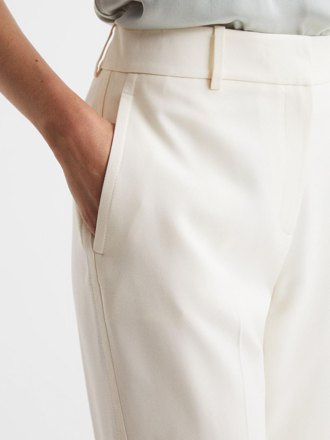 Reiss Trousers | Ember High-rise Slim Leg Trousers Camel - Women