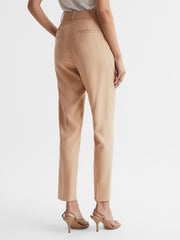Reiss Trousers | Ember High-rise Slim Leg Trousers Camel - Women