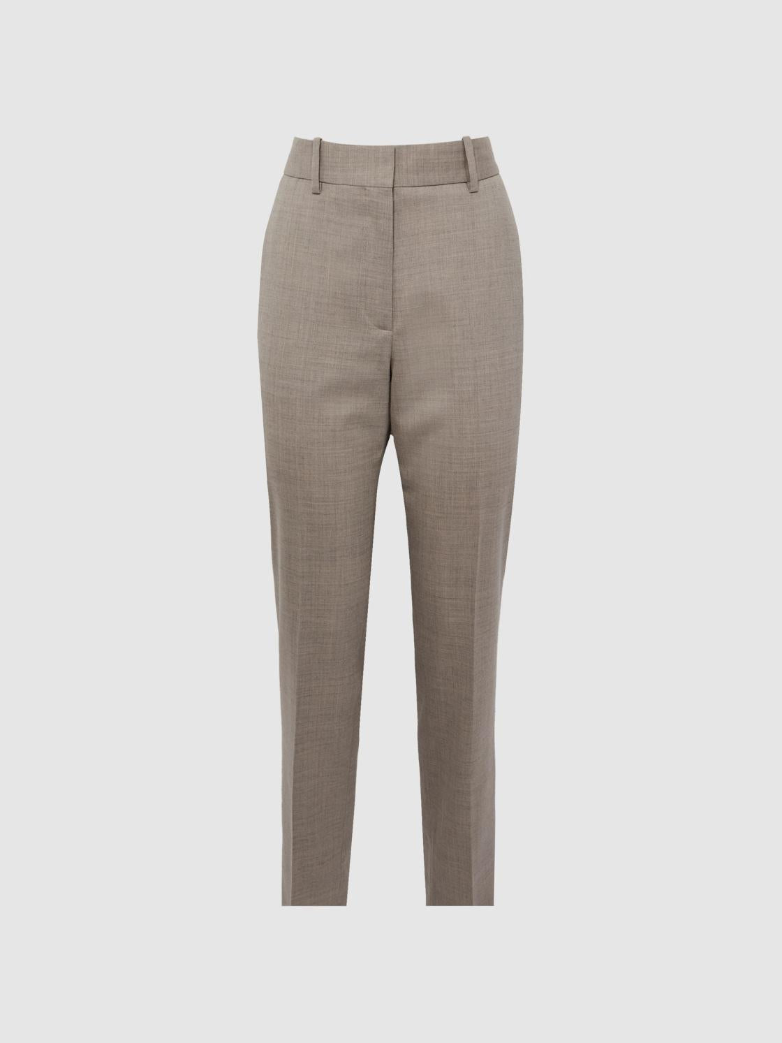 Reiss Trousers | Emily Straight Leg Tailored Trousers Oatmeal - Women