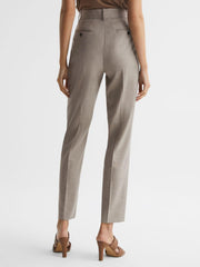 Reiss Trousers | Emily Straight Leg Tailored Trousers Oatmeal - Women