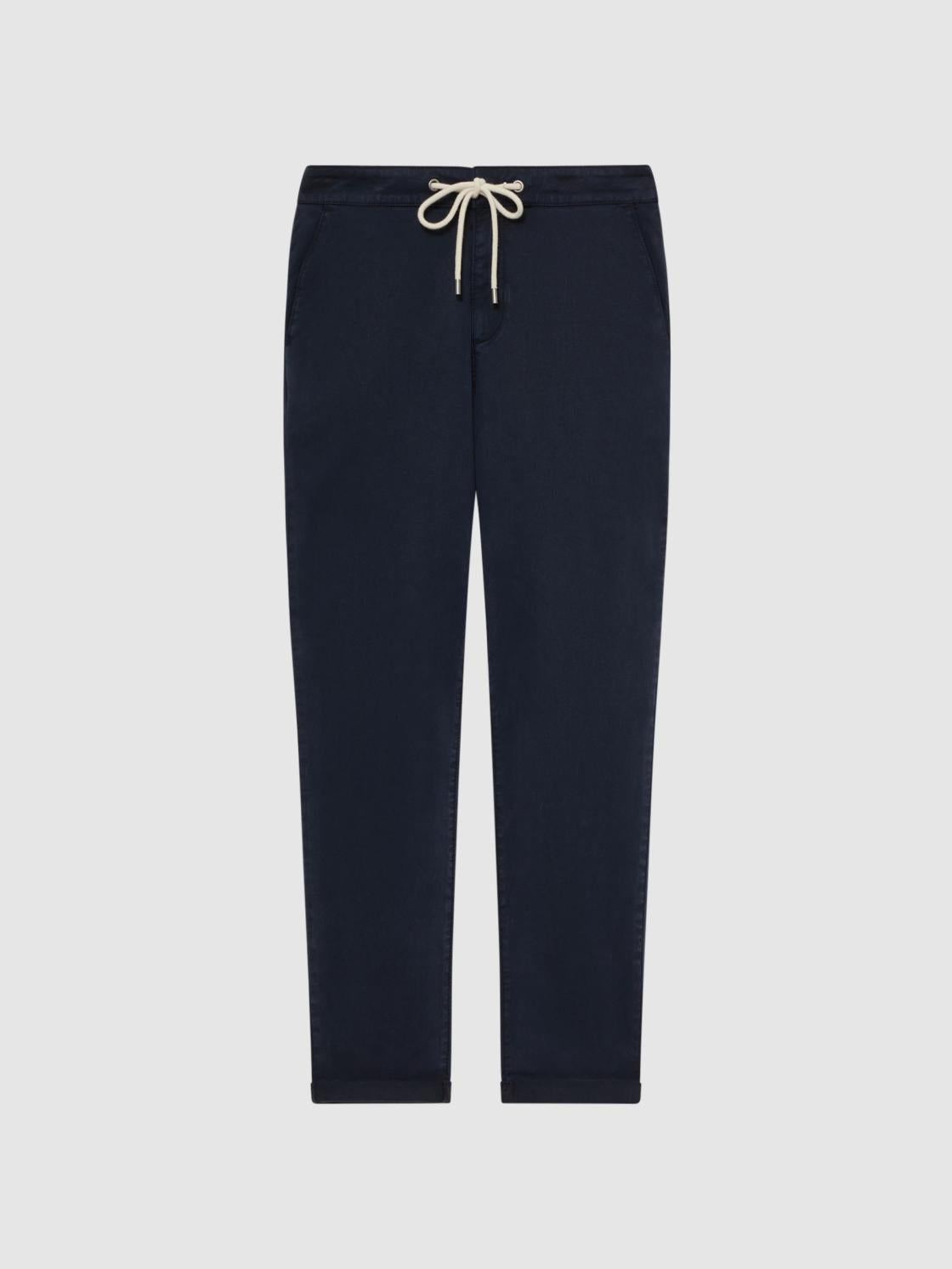 Reiss Trousers | Fraser Paige Drawstring Joggers Vintage Deep Anchor - Men