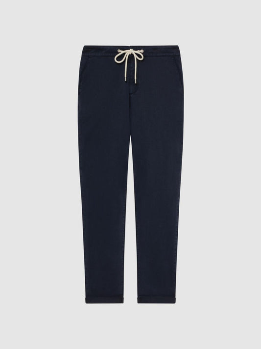 Reiss Trousers | Fraser Paige Drawstring Joggers Vintage Deep Anchor - Men