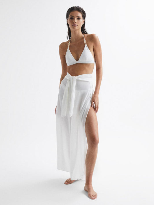 Reiss Trousers | Gemma Resort Trousers White - Women