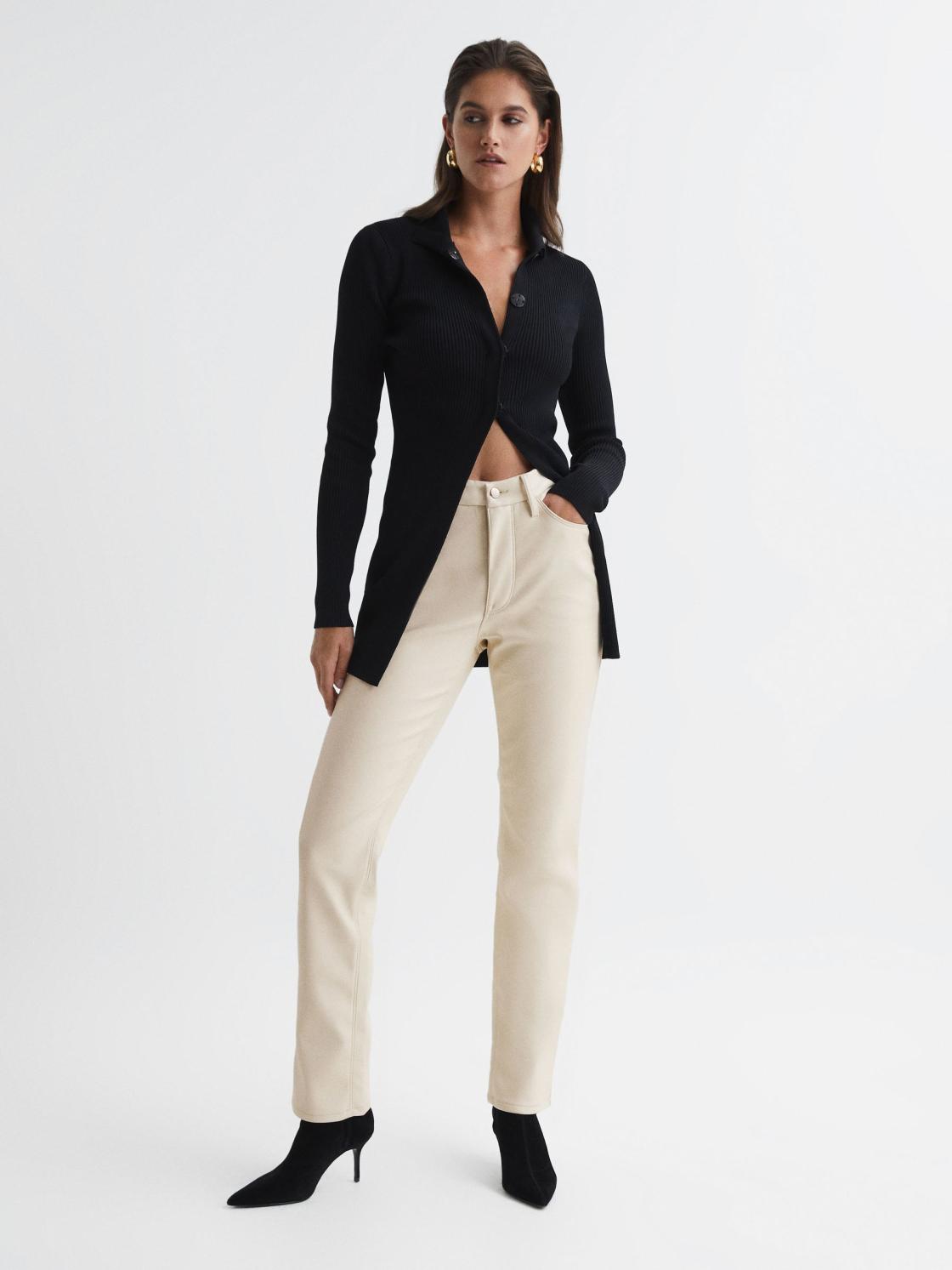 Reiss Trousers | Good American Good American Better Than Leather Pants Black - Women