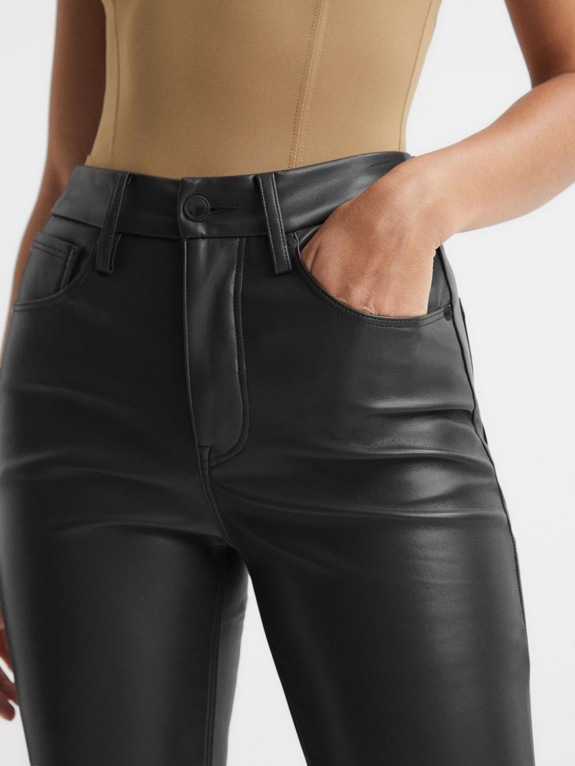 Reiss Trousers | Good American Good American Better Than Leather Pants Black - Women