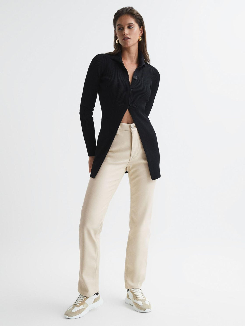 Reiss Trousers | Good American Good American Better Than Leather Pants Black - Women