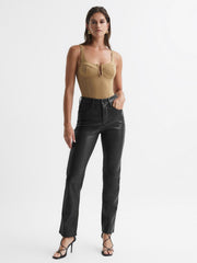 Reiss Trousers | Good American Good American Better Than Leather Pants Black - Women