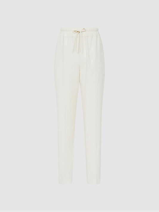 Reiss Trousers | Hailey Pull-On Tapered Trousers Black - Women