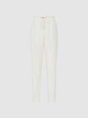 Reiss Trousers | Hailey Pull-On Tapered Trousers Black - Women