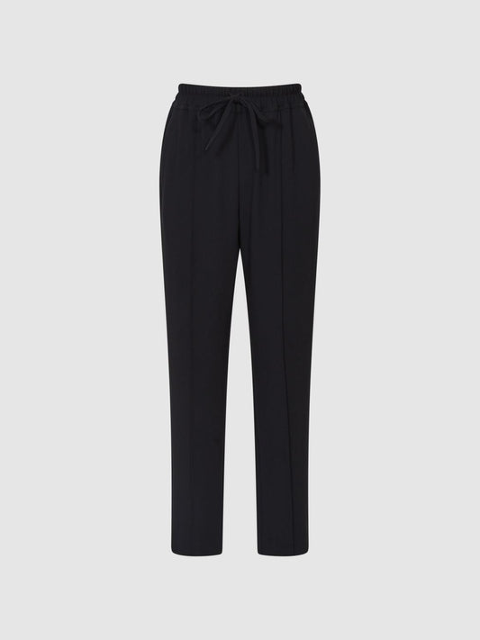 Reiss Trousers | Hailey Pull-On Tapered Trousers Black - Women