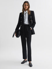 Reiss Trousers | Hailey Pull On Trousers Black - Women