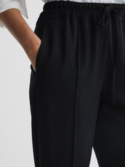 Reiss Trousers | Hailey Pull On Trousers Black - Women