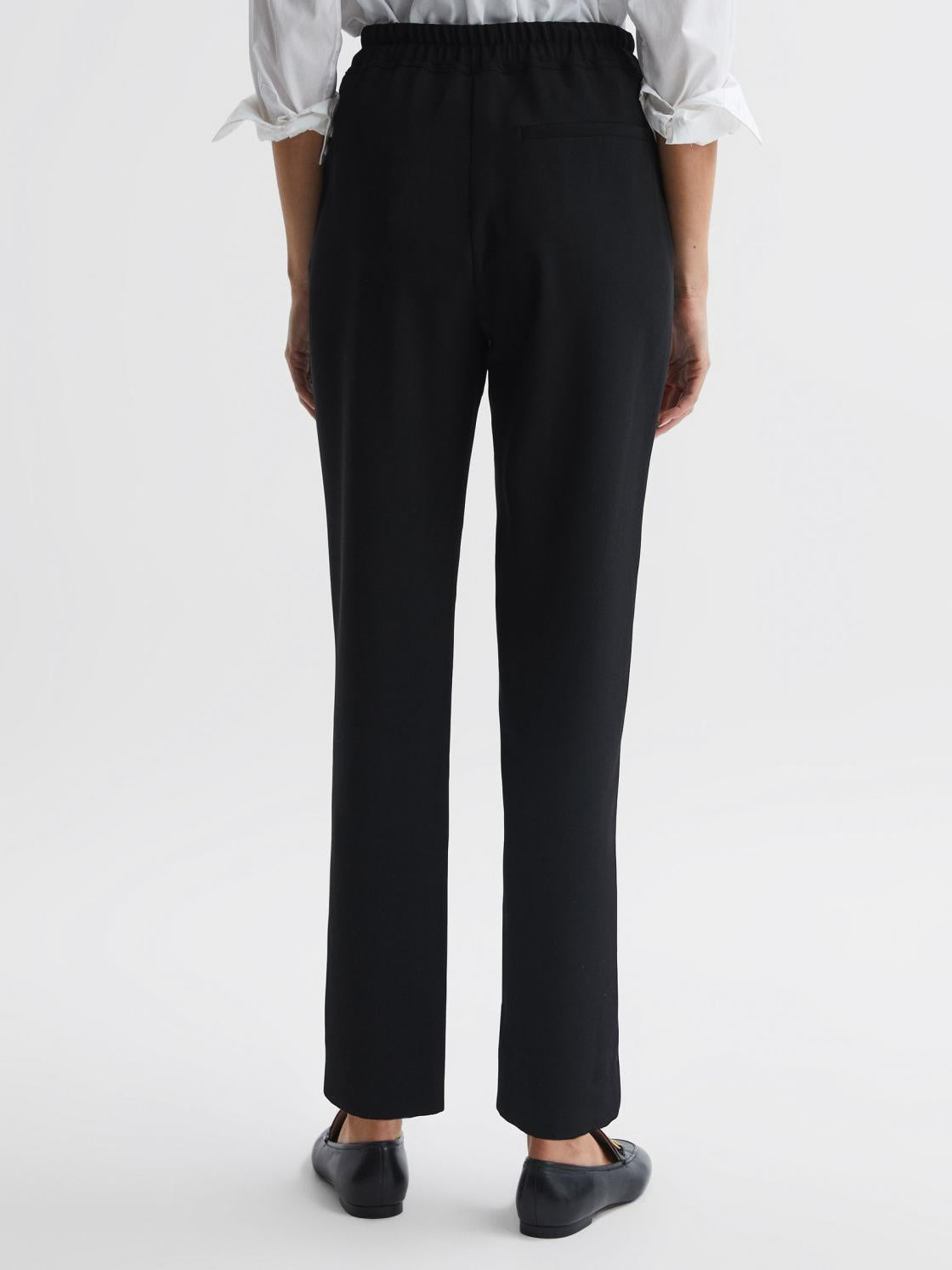 Reiss Trousers | Hailey Pull On Trousers Black - Women