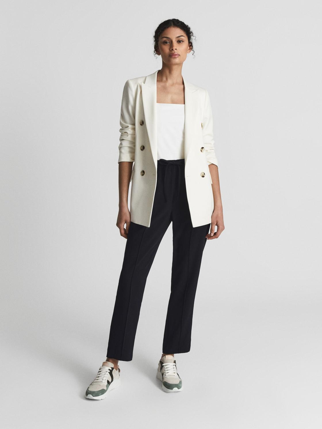 Reiss Trousers | Hailey Pull On Trousers Black - Women