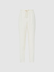 Reiss Trousers | Hailey Pull On Trousers Cream - Women