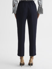 Reiss Trousers | Hailey Pull On Trousers Navy - Women