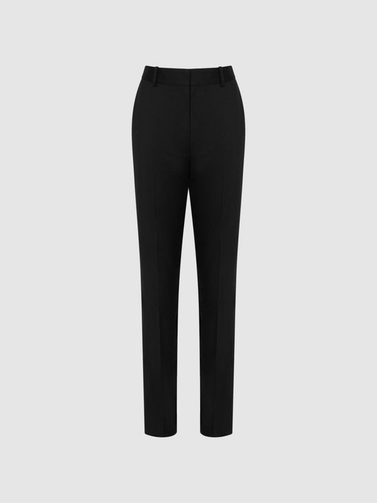 Reiss Trousers | Haisley Slim Leg Tapered Trousers Black - Women