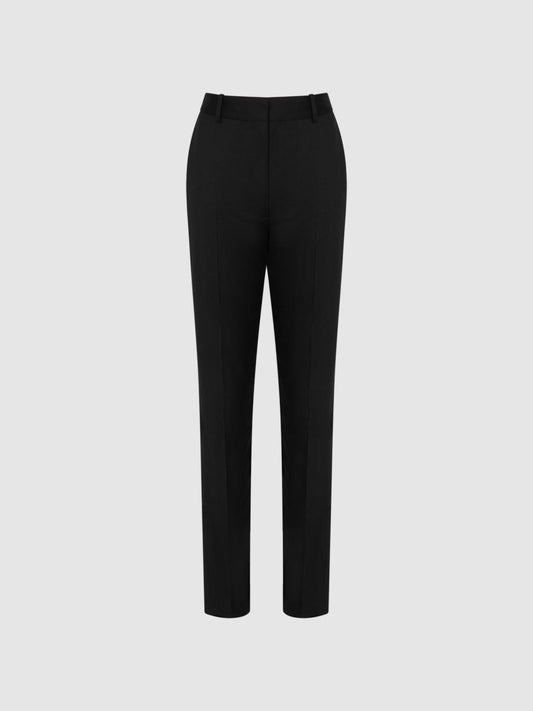 Reiss Trousers | Haisley Slim Leg Tapered Trousers Black - Women