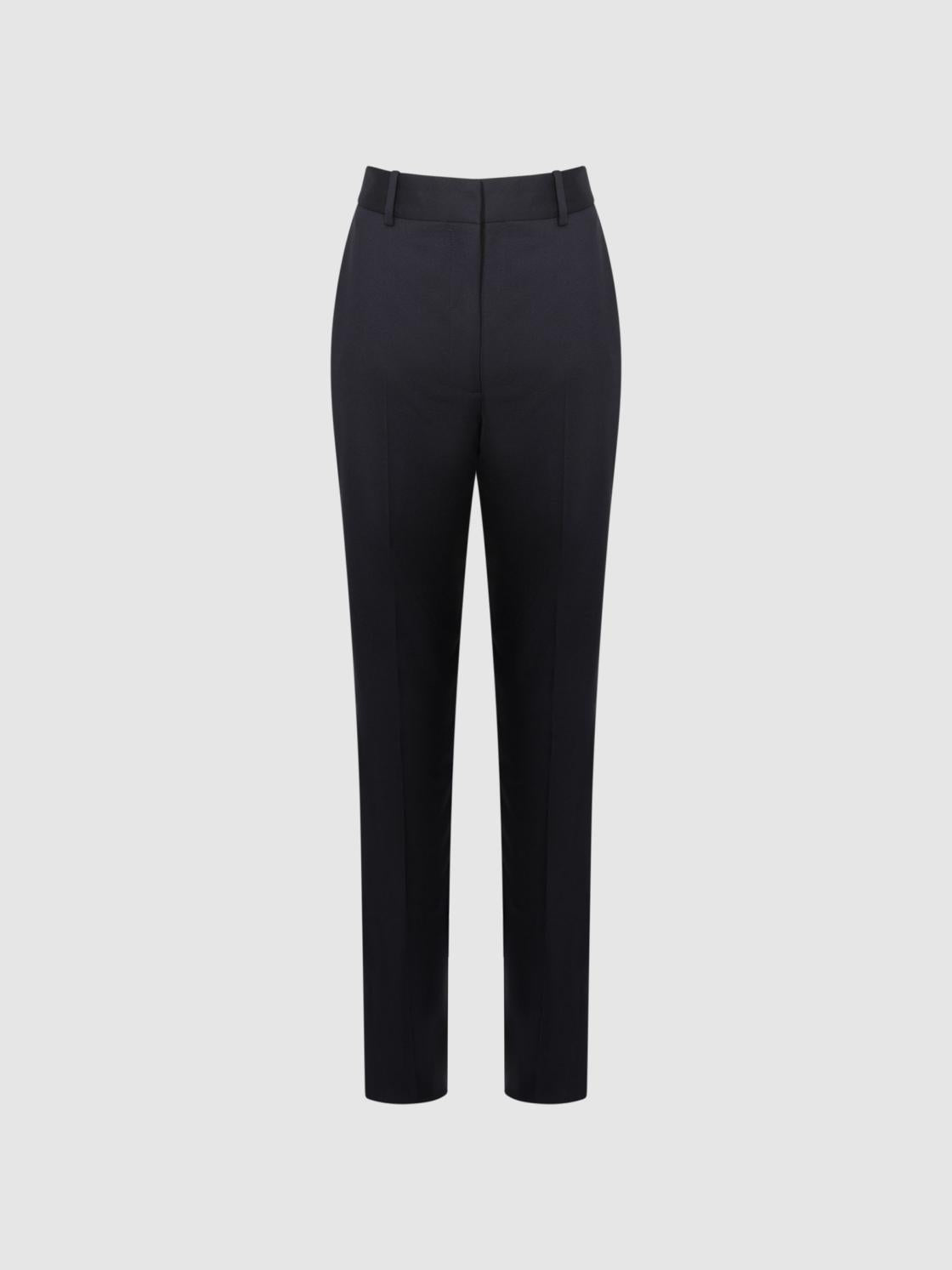 Reiss Trousers | Haisley Slim Leg Tapered Trousers Black - Women