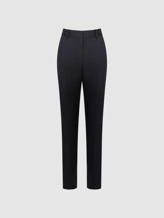 Reiss Trousers | Haisley Slim Leg Tapered Trousers Black - Women