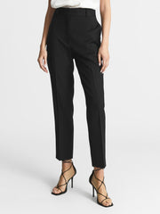 Reiss Trousers | Haisley Slim Leg Tapered Trousers Black - Women