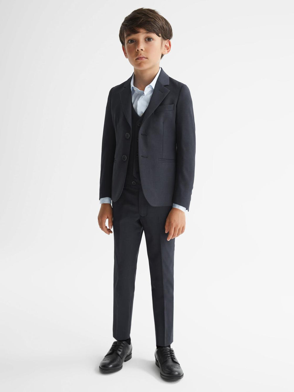 Reiss Trousers | Hope Modern Fit Mixer Trousers Navy - Children