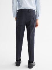 Reiss Trousers | Hope Modern Fit Mixer Trousers Navy - Children