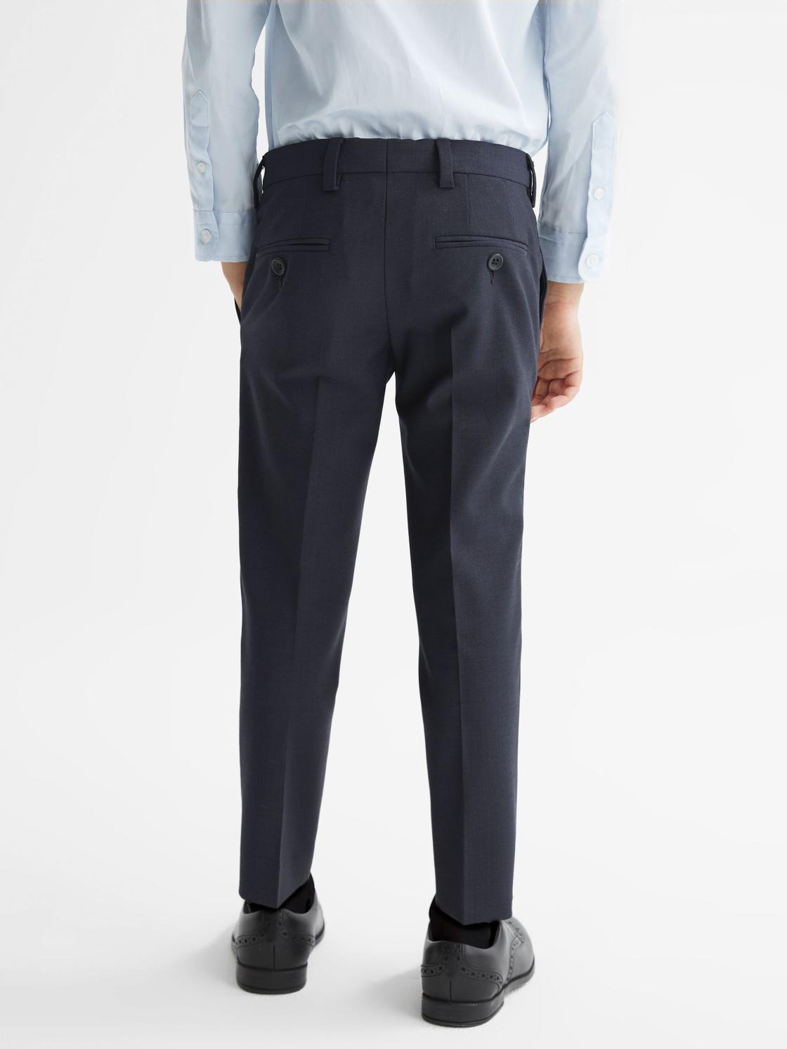 Reiss Trousers | Hope Modern Fit Mixer Trousers Navy - Children