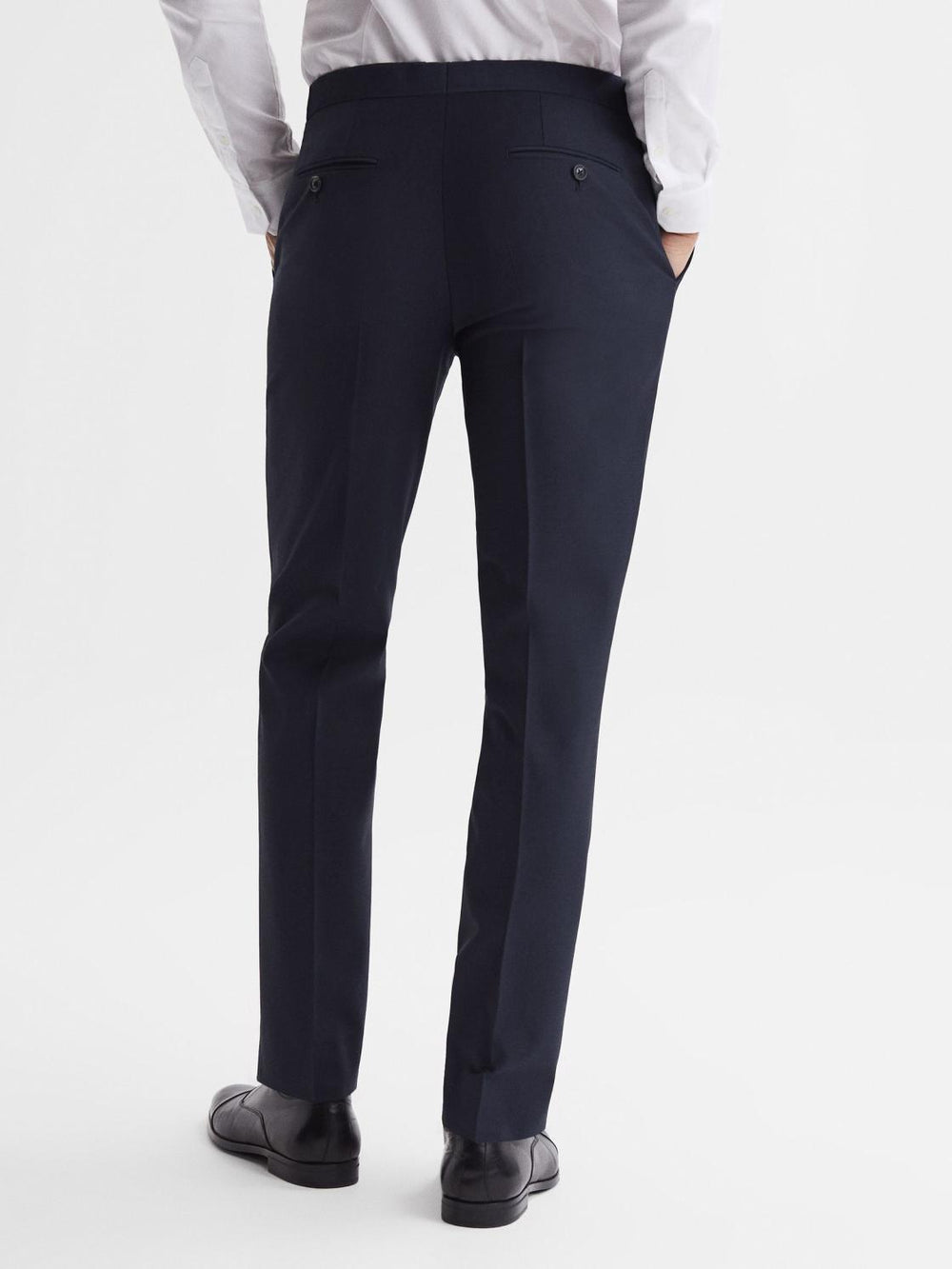 Reiss Trousers | Hope Modern Fit Travel Trousers Navy - Men