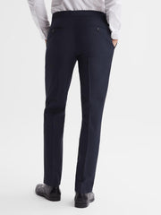 Reiss Trousers | Hope Modern Fit Travel Trousers Navy - Men
