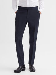 Reiss Trousers | Hope Modern Fit Travel Trousers Navy - Men