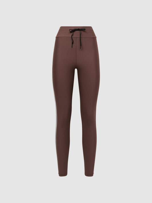 Reiss Trousers | Hustle The Upside High Rise Drawstring Leggings Brown - Women