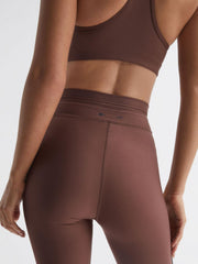 Reiss Trousers | Hustle The Upside High Rise Drawstring Leggings Brown - Women