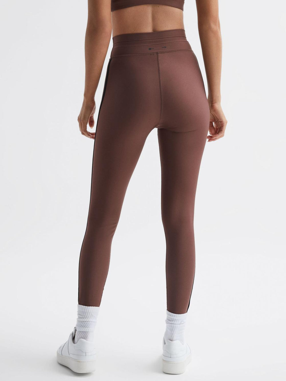 Reiss Trousers | Hustle The Upside High Rise Drawstring Leggings Brown - Women