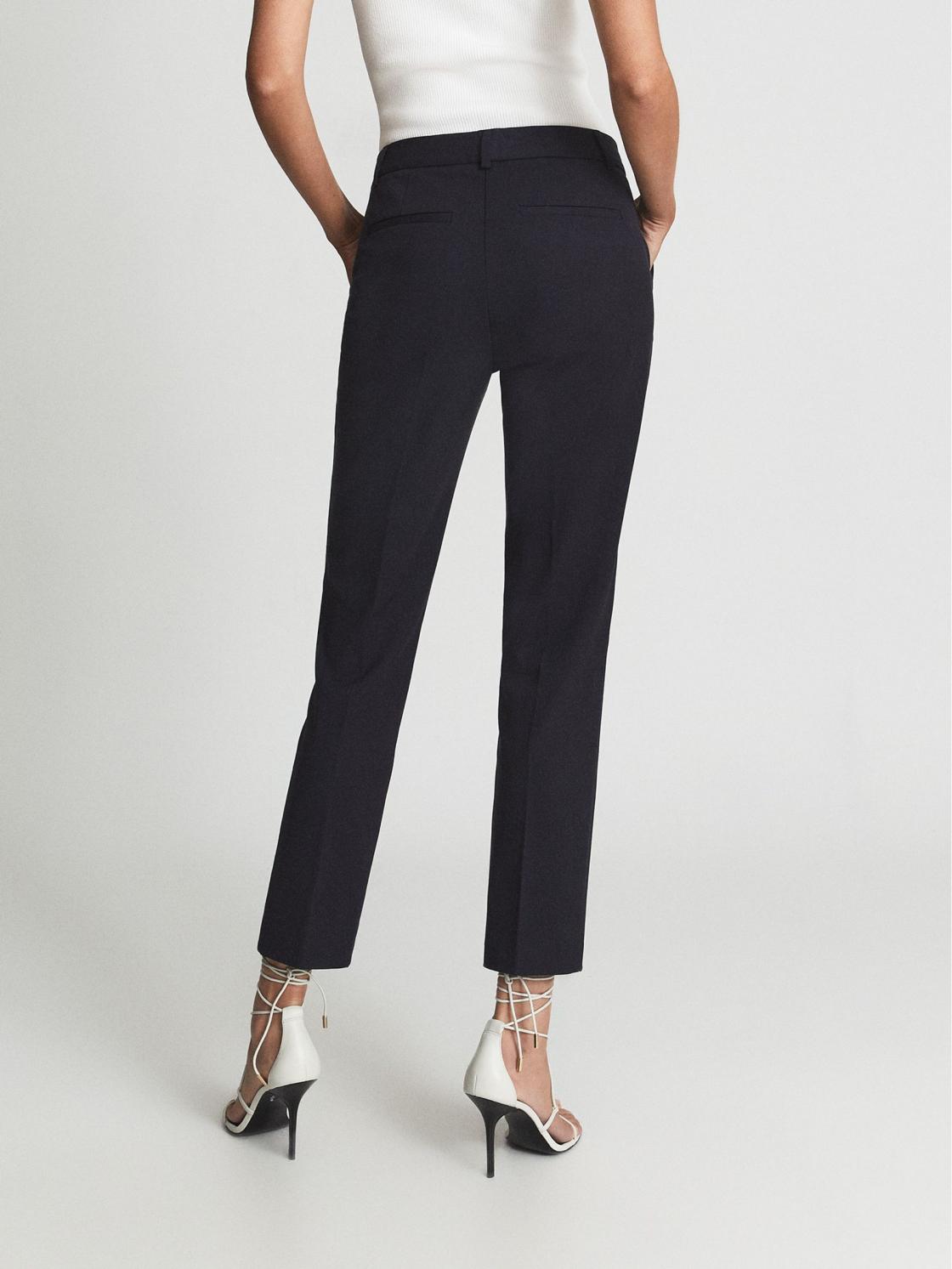 Reiss Trousers | Joanne Slim Fit Tailored Trousers Navy - Women