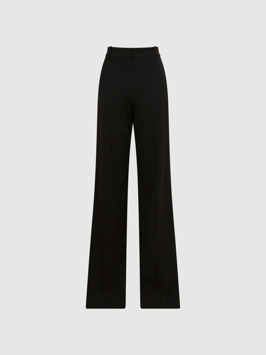 Reiss Trousers | Joanne Wide Wide Leg Trousers Black - Women