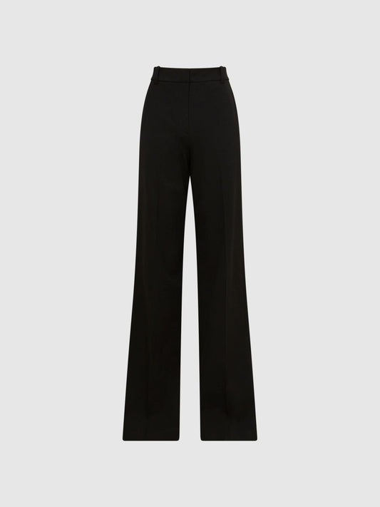 Reiss Trousers | Joanne Wide Wide Leg Trousers Black - Women