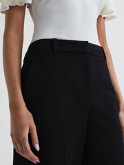 Reiss Trousers | Joanne Wide Wide Leg Trousers Black - Women