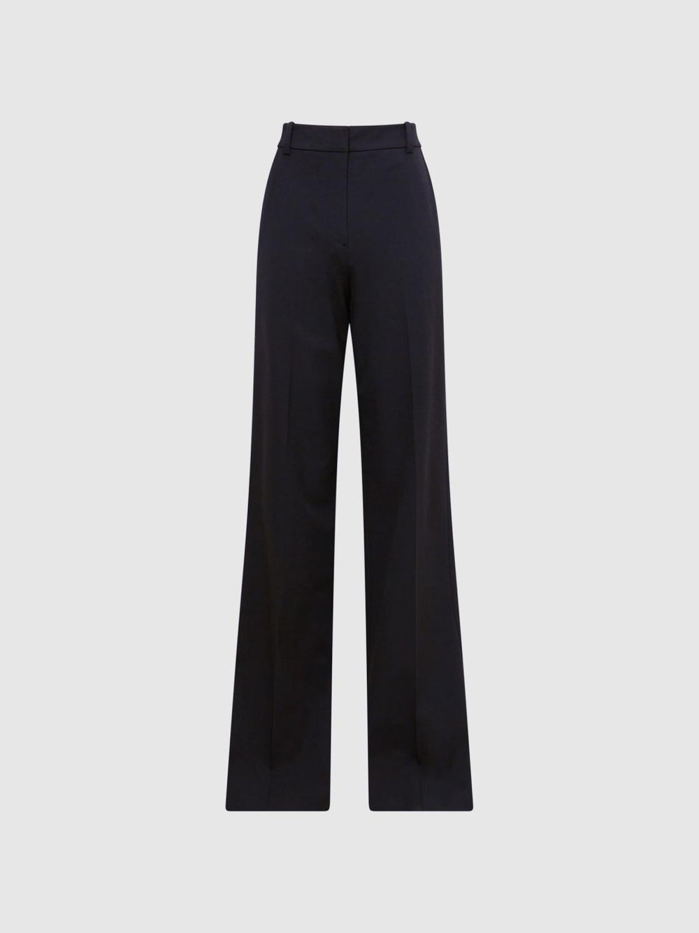 Reiss Trousers | Joanne Wide Wide Leg Trousers Navy - Women