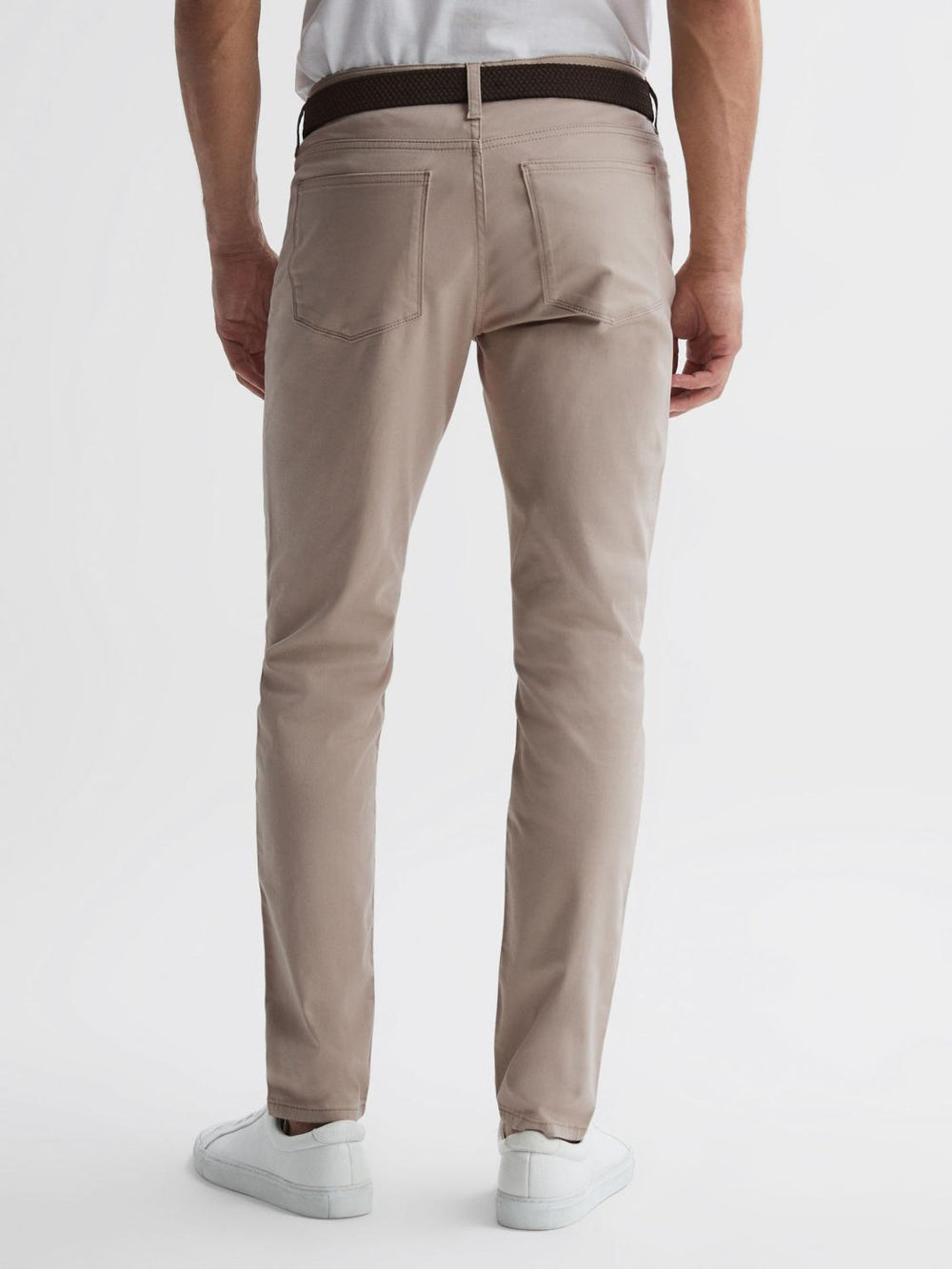 Reiss Trousers | Kalkan Slim Fit Five Pocket Trousers Navy - Men