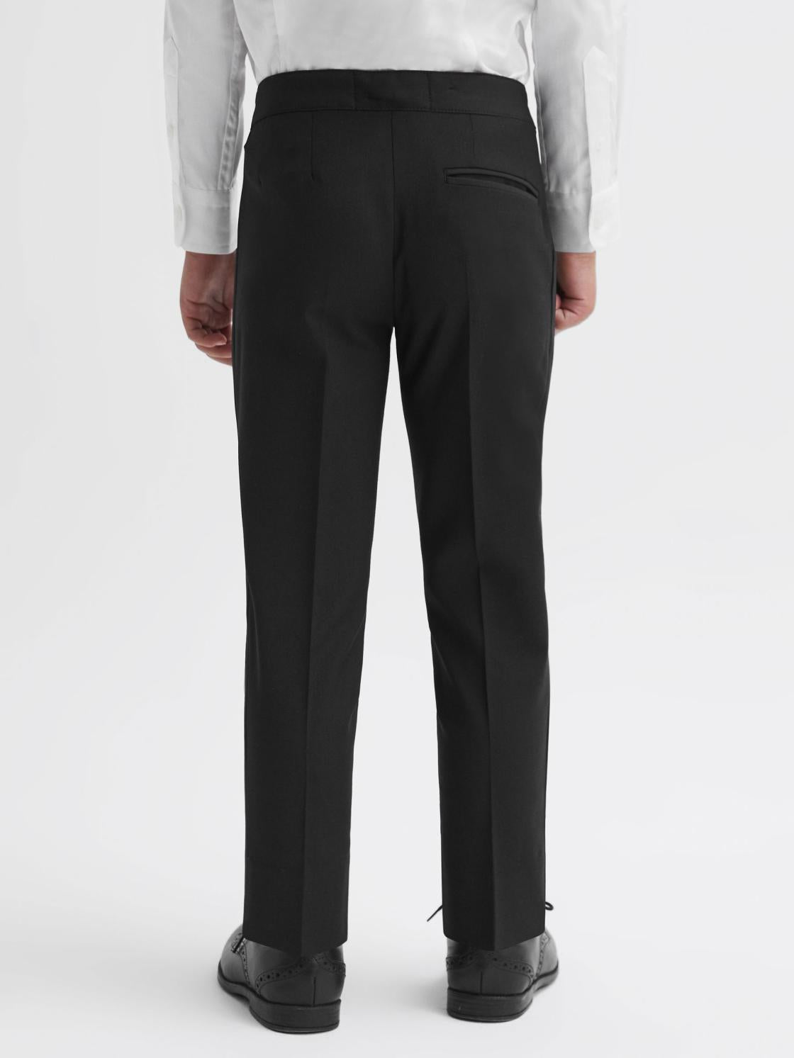 Reiss Trousers | Knightsbridge Tuxedo Satin Stripe Trousers Black - Children