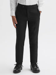 Reiss Trousers | Knightsbridge Tuxedo Satin Stripe Trousers Black - Children