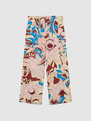 Reiss Trousers | Liv Floral Printed Straight Leg Trousers Lilac - Children