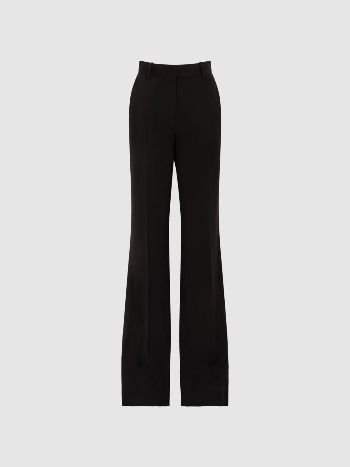 Reiss Trousers | Margeaux Wide Leg Trousers Black - Women